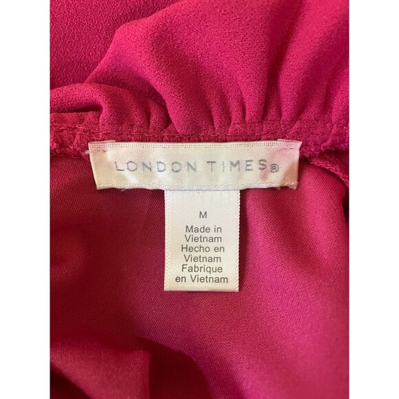 London Times high halter ruffle neck shift mini dress - Picture 3 of 8